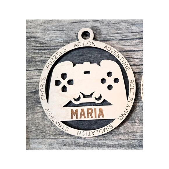 Personalized GAMER GAMING Ornament Custom Name Gift - Picture 3 of 5